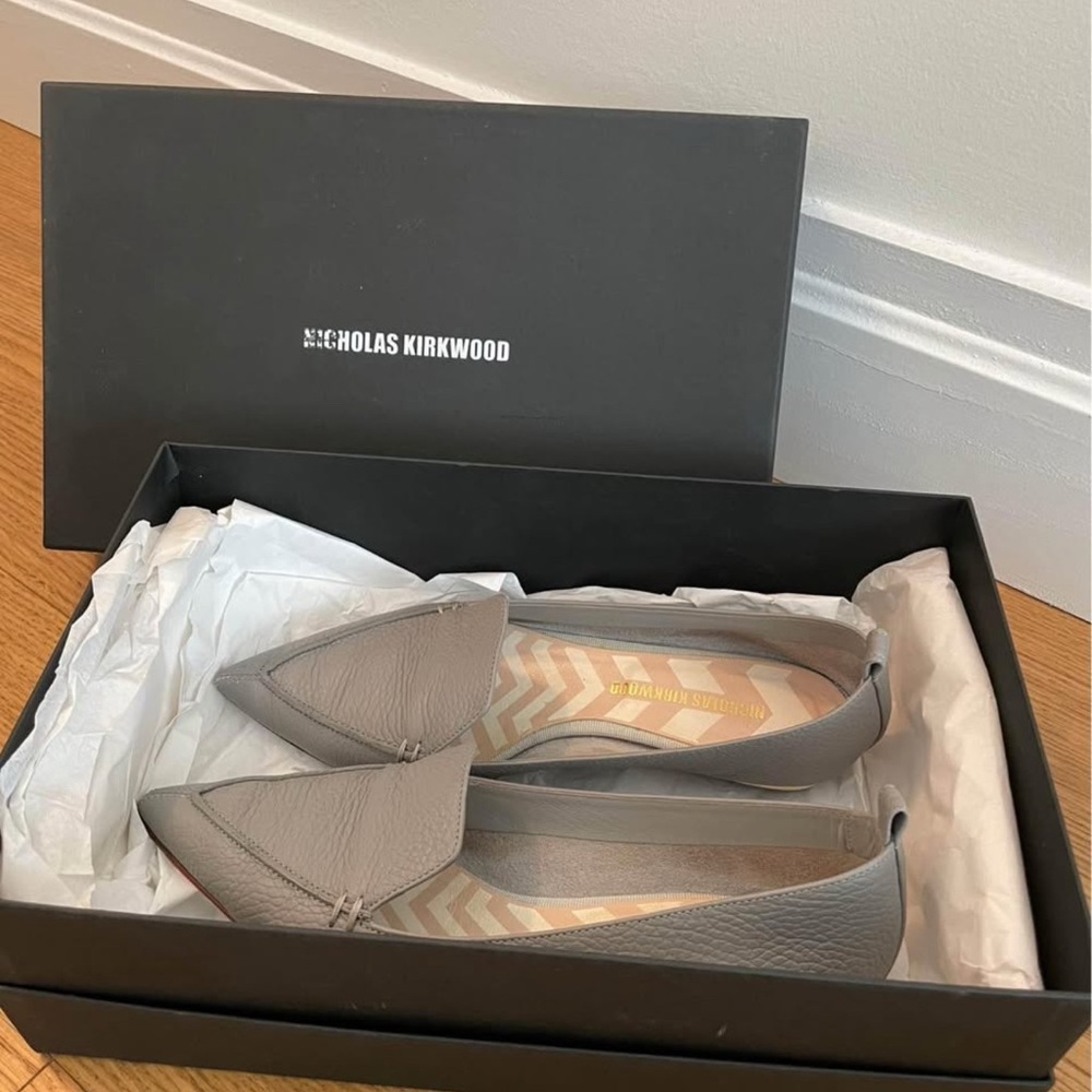 Nicholas kirkwood Grey Beya Bottalato Loafer